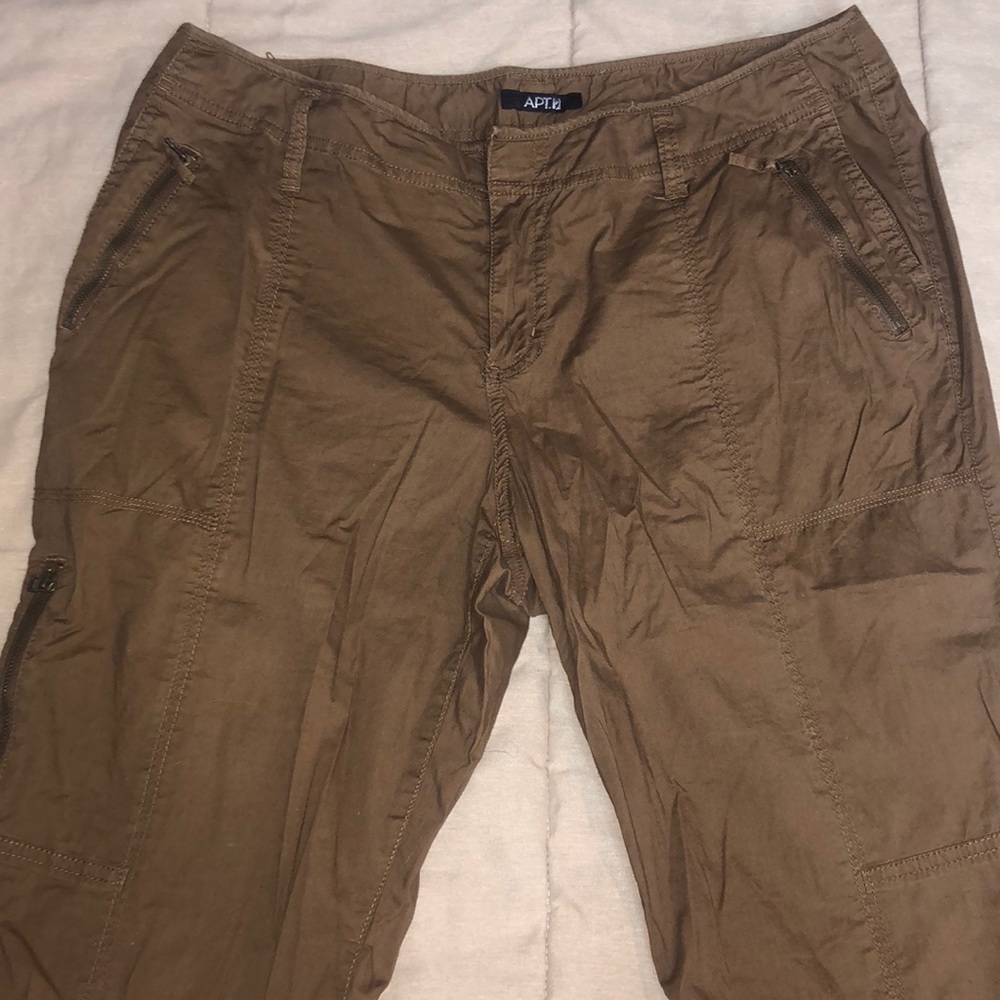 7 pockets Apt 9 sz 16 brown pants - Picture 3 of 8